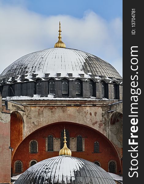 Turkey, Istanbul, St. Sophia Cathedral (built in the 4th century by Costantine the Great and reconstructed in the 6th century by Justinian