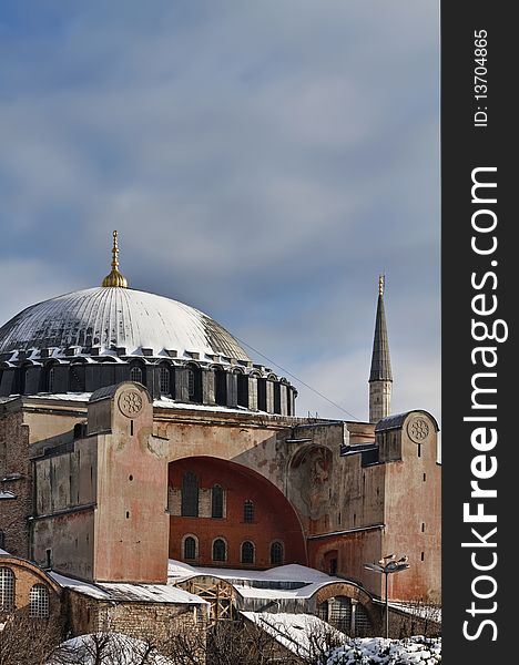 Turkey, Istanbul, St. Sophia Cathedral (built in the 4th century by Costantine the Great and reconstructed in the 6th century by Justinian