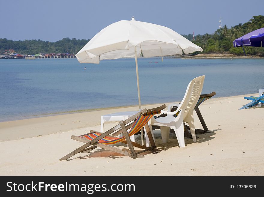 Beach on a sunny day.