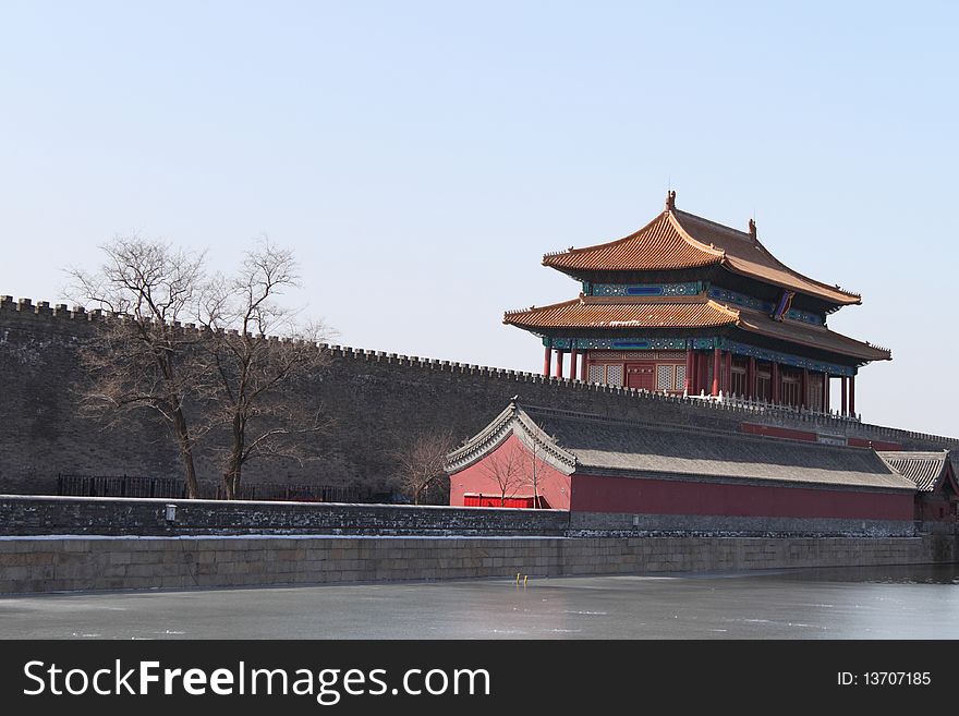 The Forbidden City in China,the Imperial Palace.