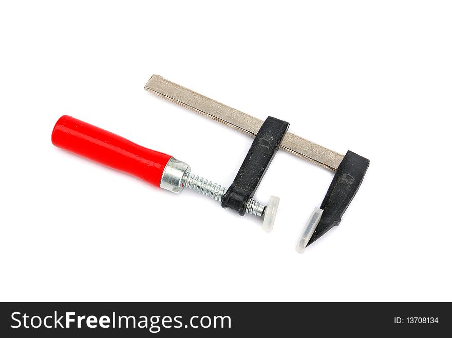 Tool - clamp isolated on white background