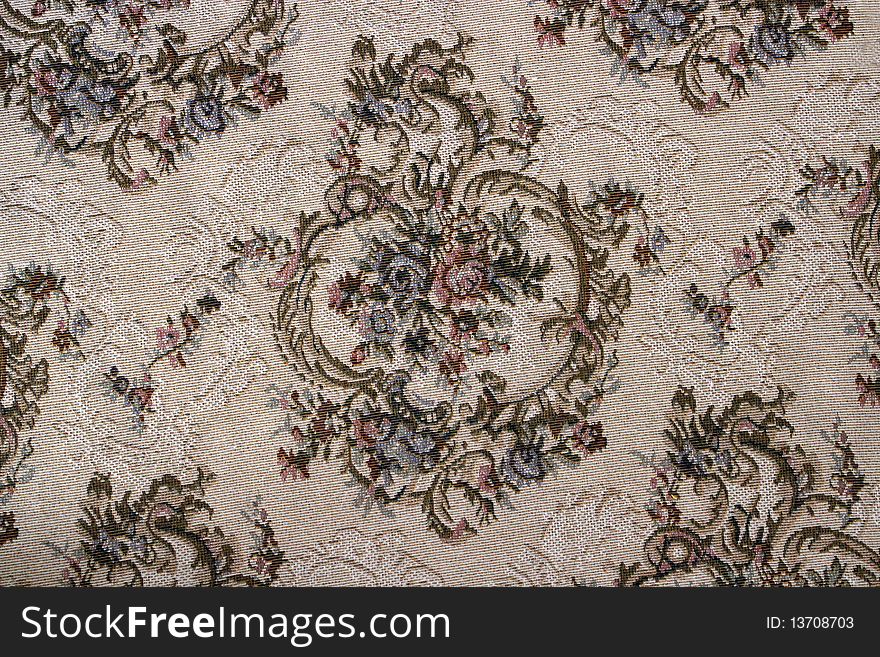 Pattern of a Persian rug that have been cropped. Pattern of a Persian rug that have been cropped