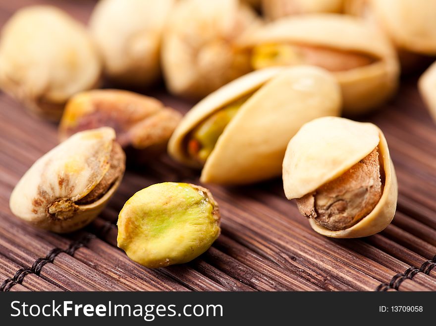 Isolated on a white ground pistachio, nuts. Isolated on a white ground pistachio, nuts