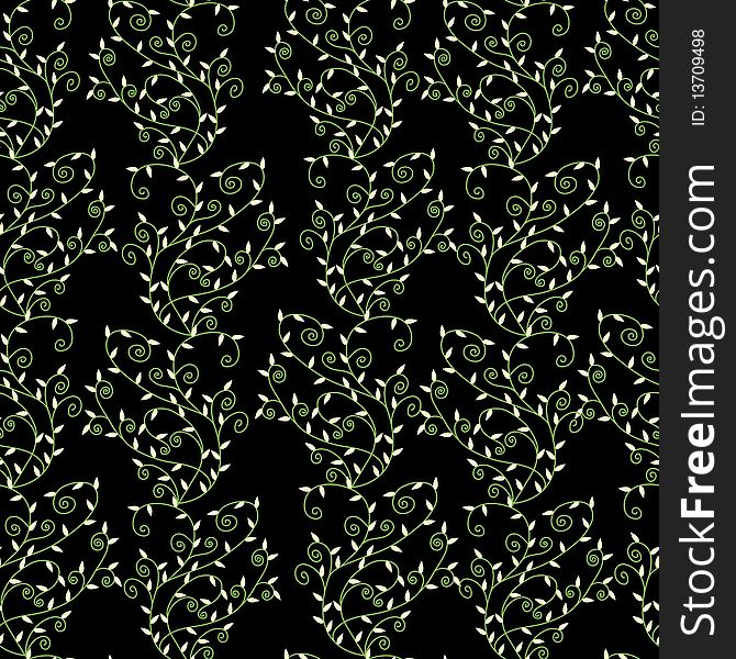 Flower seamless pattern. Vector illustration