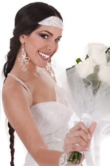 Bride With Wedding Bouquet Stock Images Bride With Wedding Bouquet Stock Images
