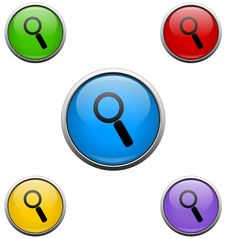Searching Web Buttons Royalty Free Stock Images