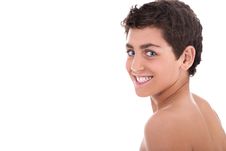 Free Topless Young Teenager Smiling Royalty Free Stock Photography - 13715397