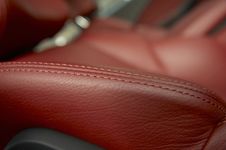 Red Car Seats Stock Images