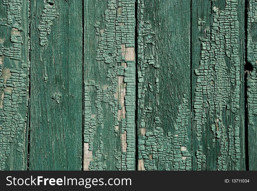 Background in the form of old wooden boards