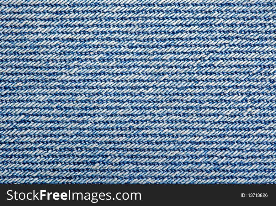 Macro of blue denim jeans fabric. Macro of blue denim jeans fabric