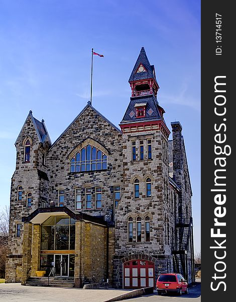 Front exterior of the Old Town Hall in Almonte, Ontario, Canada. Front exterior of the Old Town Hall in Almonte, Ontario, Canada.