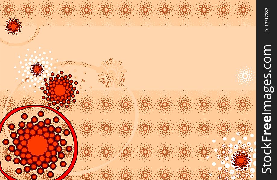Wall-paper abstract with circles. Vector.illustration