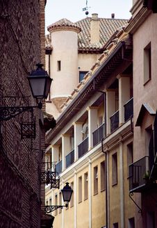 Narrow Street Royalty Free Stock Photo Narrow Street Royalty Free Stock Photo