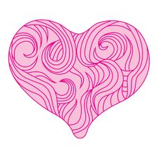 Heart With Graphic Pattern Stock Image Heart With Graphic Pattern Stock Image