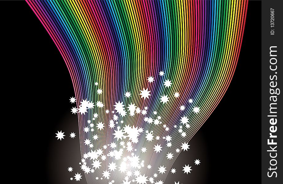 Colorful rainbow decoration