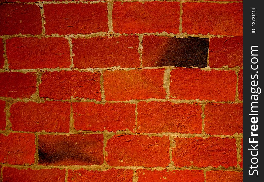 Red brick wall