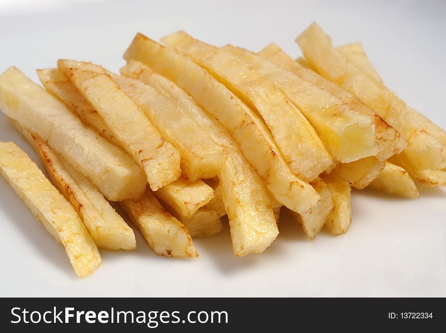 Close up of fried potato on plate