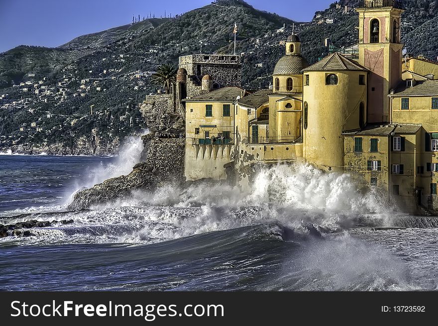 Camogli beautiful fishing village on the Ligurian Riviera