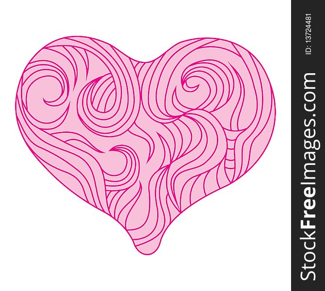 Image graphic heart with pattern. Image graphic heart with pattern