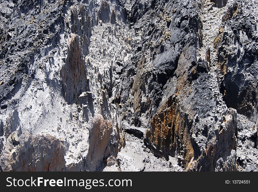 Mountain landscapes of state of Saravak. Borneo.