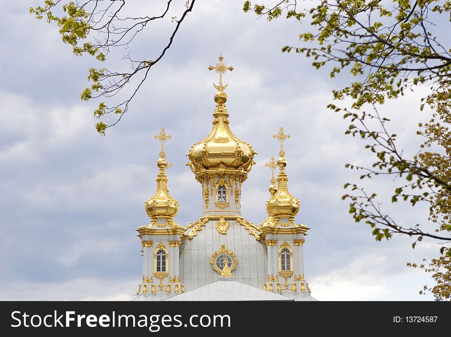 Top of the orthodox church. Top of the orthodox church