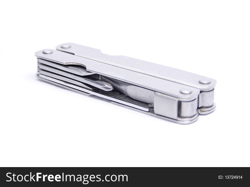 A multi-tool isolated on a white background.