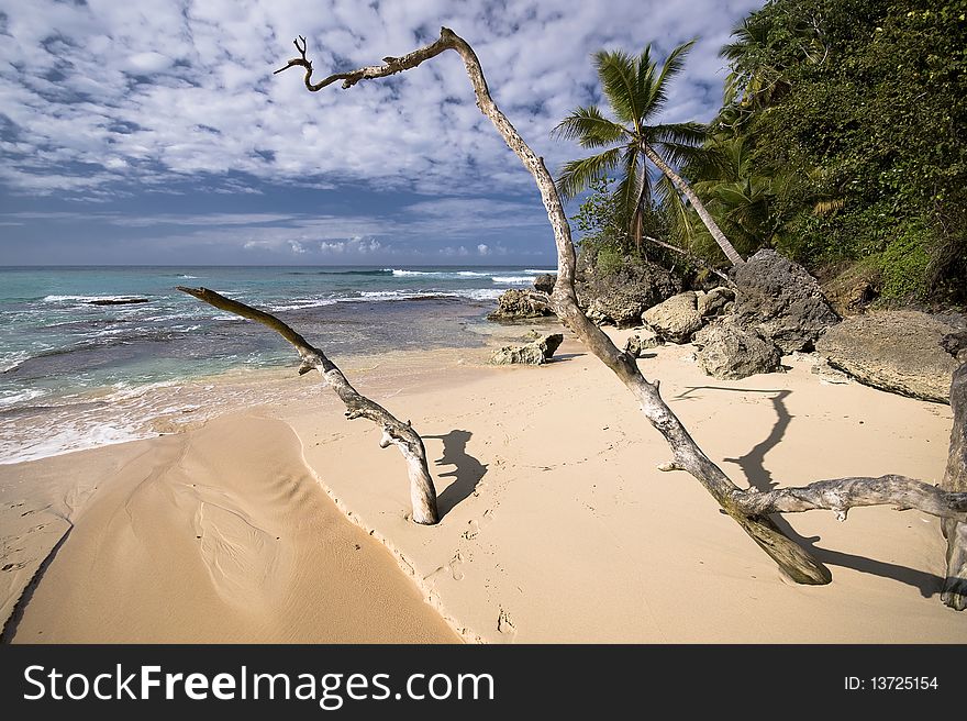 Playa Grande, secluded lagoon in Dominicana