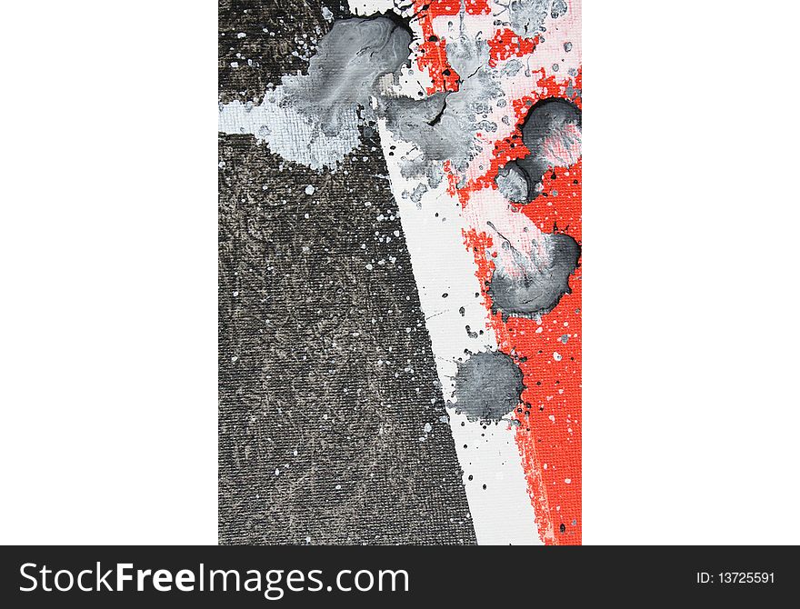 Abstract Grunge Background Poster sectioned with splatter drops.