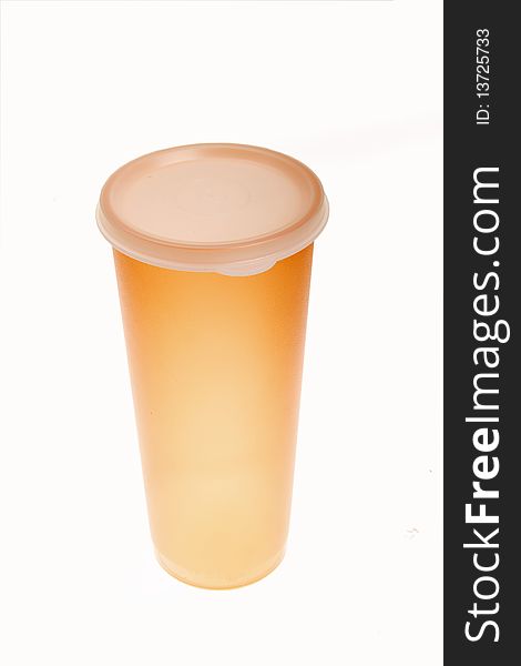 Portable plastic cup