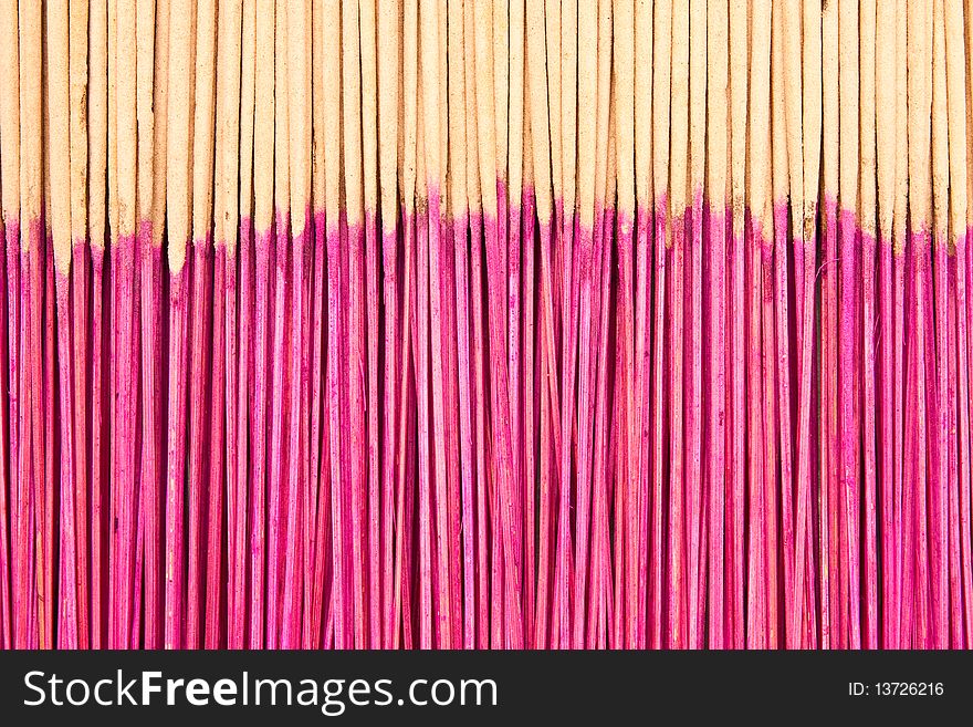 Pattern of long joss sticks