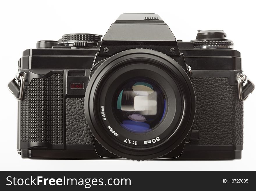 Black SLR Camera From 1980