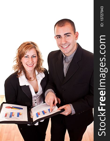 Smiling Business Peoplewith Documents