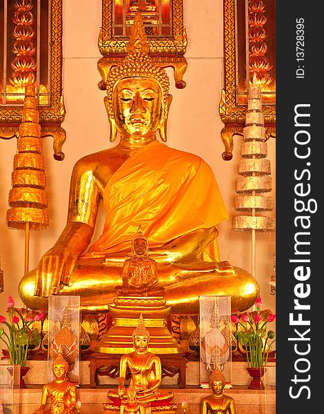 Buddha statue in native Thai style art. Buddha statue in native Thai style art