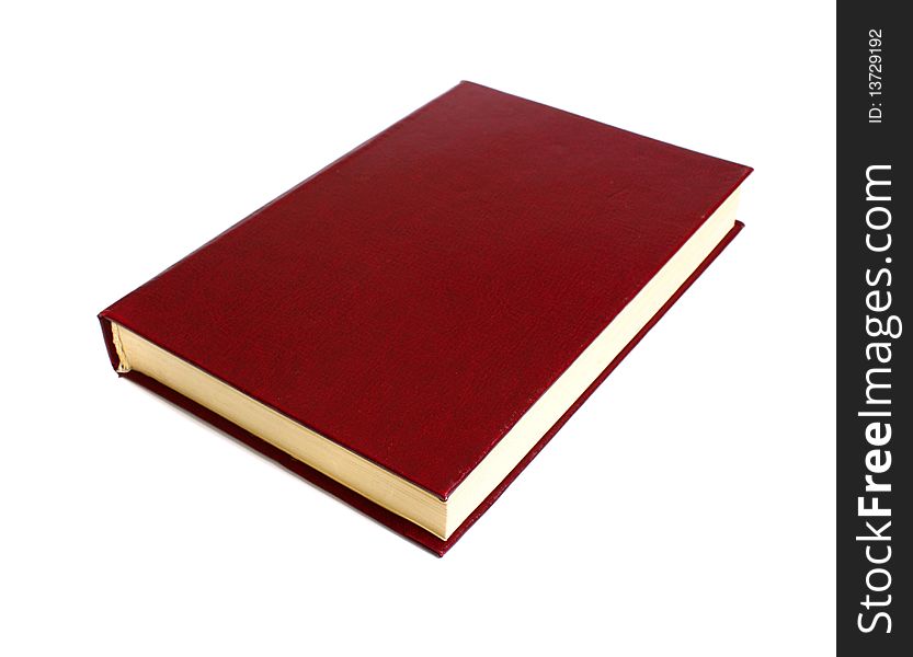 Red book isolated on white background