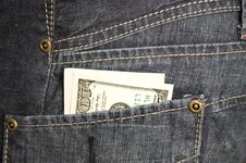 Money In Pocket Royalty Free Stock Image