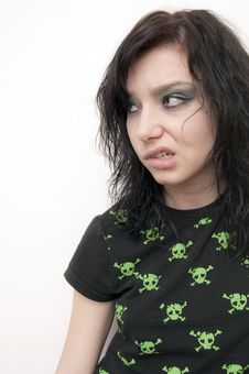 Bad Rocker Girl Royalty Free Stock Image Bad Rocker Girl Royalty Free Stock Image