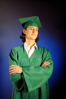 Portrait Of A Succesful Man On His Graduation Day Stock Image