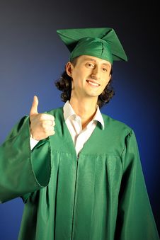Portrait Of A Succesful Man On His Graduation Day Royalty Free Stock Photo