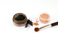 Cosmetics With Brush Stock Photography Cosmetics With Brush Stock Photography
