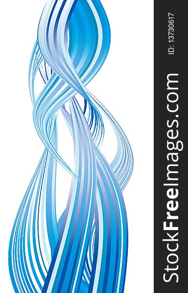 Drawing of beautiful blue curves,used as background. Drawing of beautiful blue curves,used as background