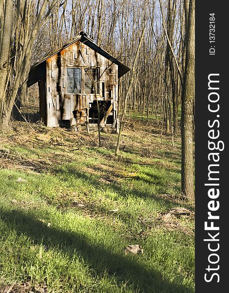 Abstract shot about an old, abandoned timber house. Abstract shot about an old, abandoned timber house