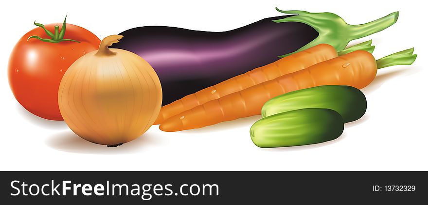 Photo-realistic . The big colorful group of vegetables. Photo-realistic . The big colorful group of vegetables.