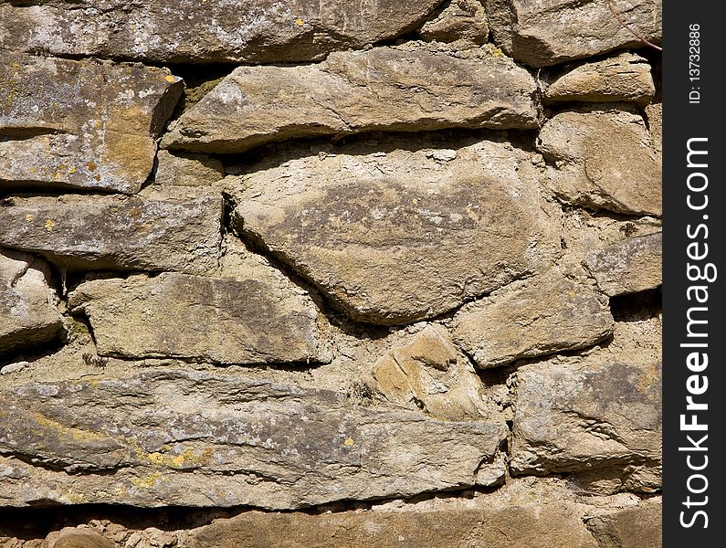 Aged stone wal for texture. Aged stone wal for texture