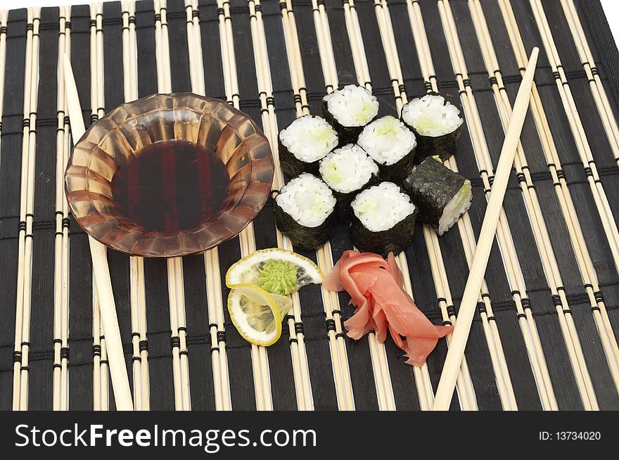 An image of a set of sushi