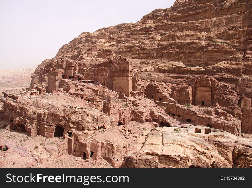 Cave city in Petra