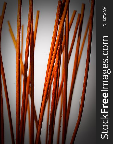 Wooden zen-like reeds in a vertical pattern. Wooden zen-like reeds in a vertical pattern