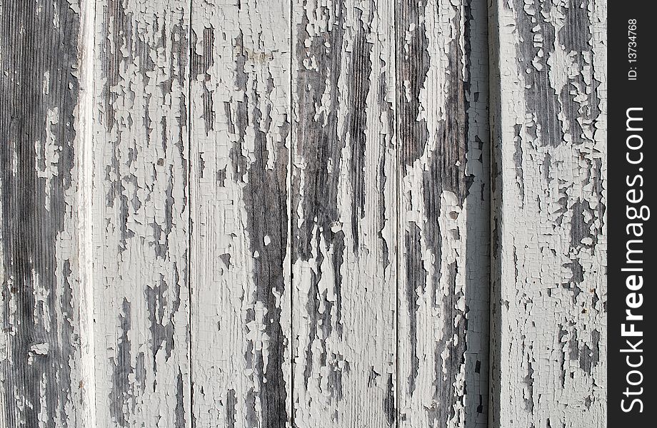 Wooden Background with Old White Color