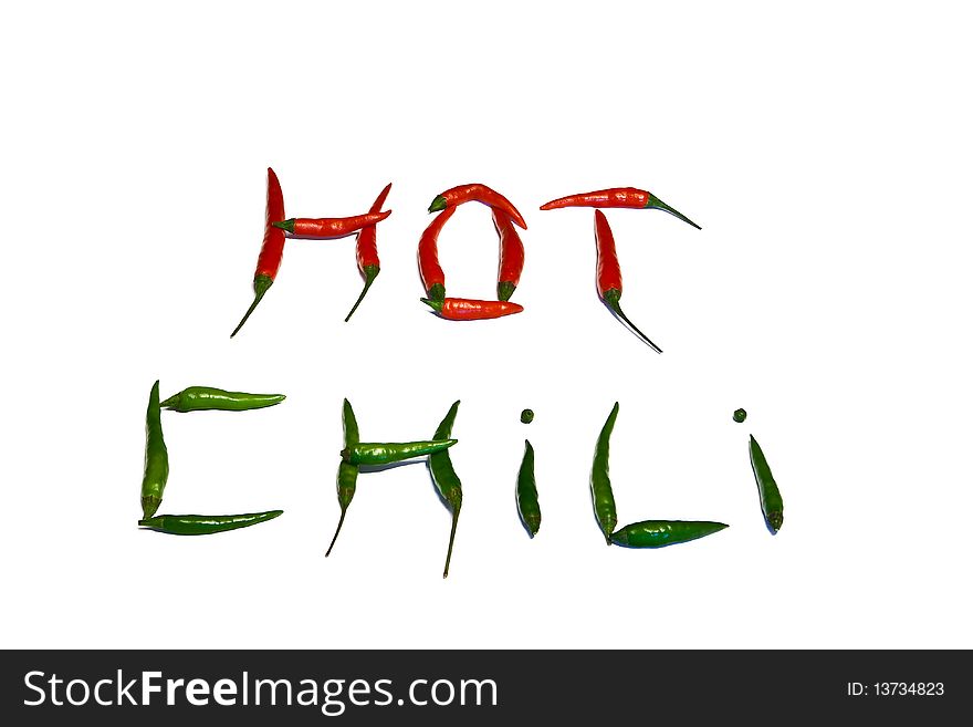 Spices - hot chilli red and green pepper. Spices - hot chilli red and green pepper
