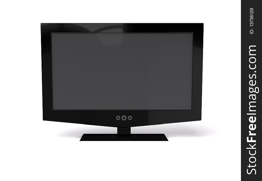 3D render of  LCD monitor