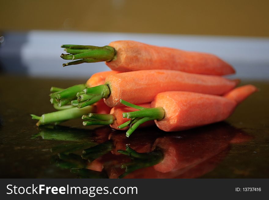 Fresh Carrots ready for Cooking